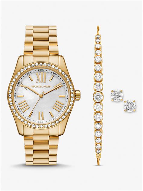 michael kors gift sets watc|Lexington Pavé Gold.